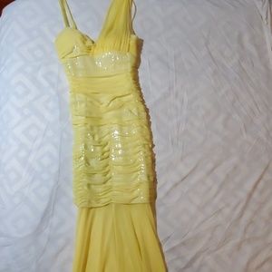 Yellow prom dress